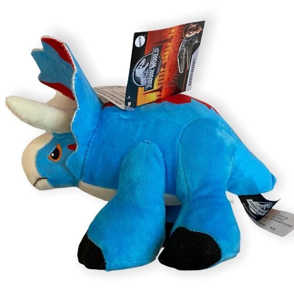 Jurassic World Nasutoceratops Dinosaur Stuffed Animal Plush Mattel NEW Plushie - Picture 5 of 7